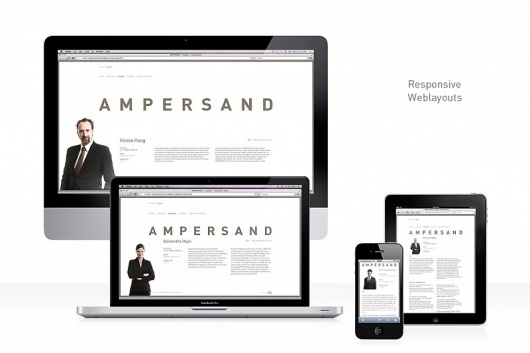 Ampersand Rechtsanwälte #website #branding