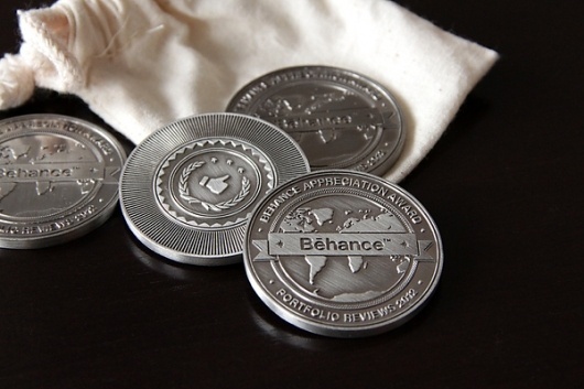 Behance Appreciation Coin 2012 on the Behance Network #coin #metal #behance #addons