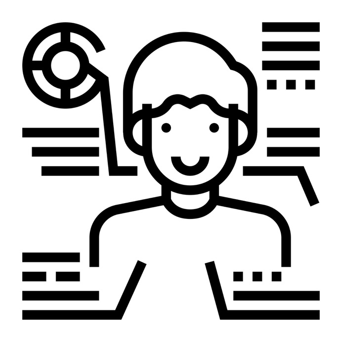 See more icon inspiration related to code, user, biometric, evidence, face scan, electronics, identification, security, avatar, profile and technology on Flaticon.
