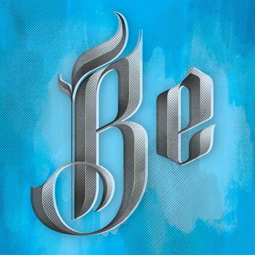 betype:Blackletter (by Kyle J. Letendre) #blackletter #print #screen #type #tone #half