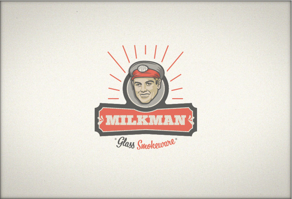 Milkman #logotype #red #smokeware #food #milkman #milk