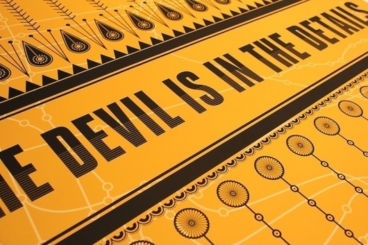 Siobhán Gallagher #yellow #design #details #devil #poster
