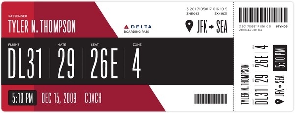 Redesigning the Boarding Pass Journal Boarding Pass /Â Fail #bording #pass #redesign