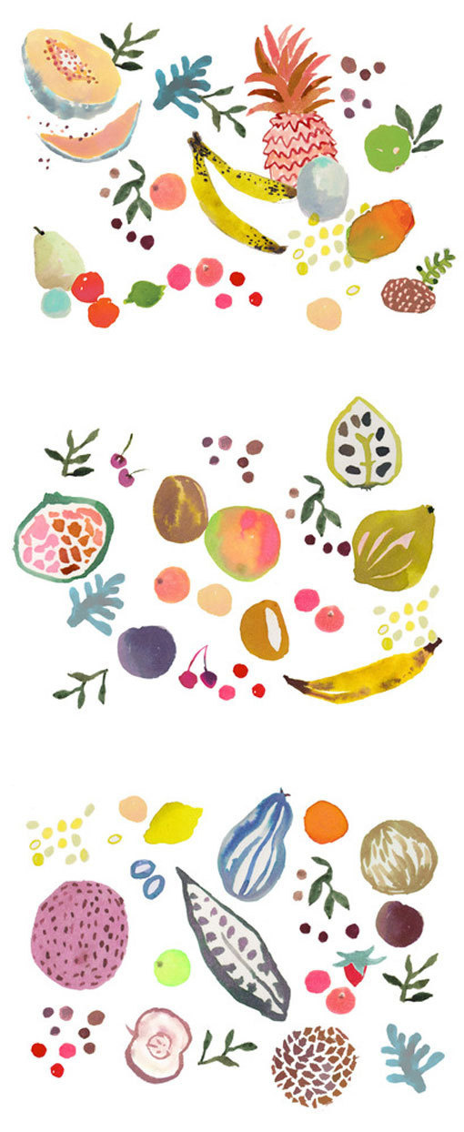 happymenocal_papergoods_03 #illustration #fruit