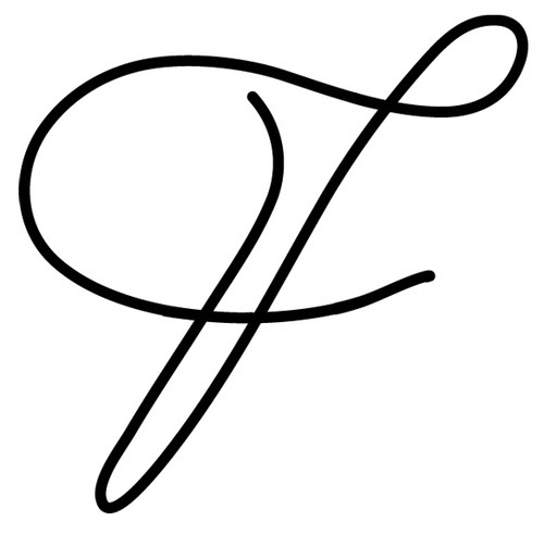 Fashionista-F.jpg (500×490) #design #letter #fashion #logo #typography