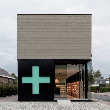 Dezeen » Blog Archive » Pharmacy M by Caan Architecten #modern #cross #design #architec #architecture