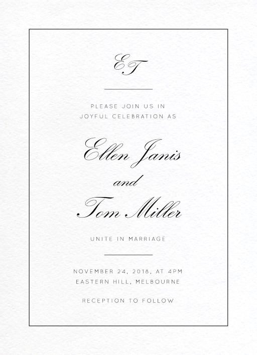 Into The Line - Wedding Invitations #paperlust #weddinginvitation #weddinginspiration #flower #cards #paper #design #digitalcard #letterpre