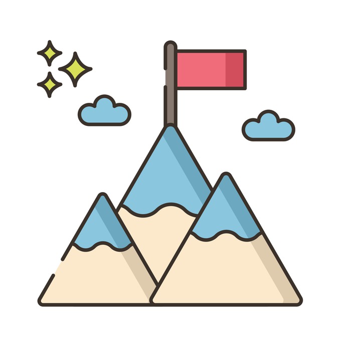 See more icon inspiration related to mission, goal, sports and competition, achievement, winner, landscape, mountains, flag and nature on Flaticon.