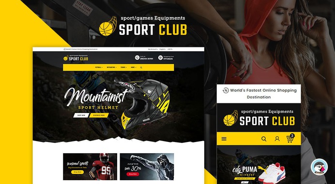 #Mountain - #Sports & #Equipment - #Prestashop #Responsive #Theme | #TemplateTrip #eCommerce #Website #Design #Template