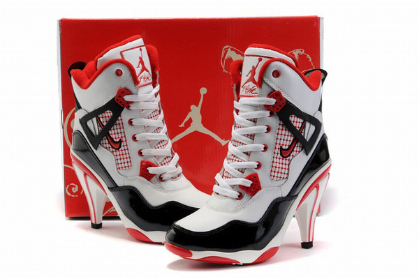 Nike Air Jordan 4 Heels Black/Red #shoes