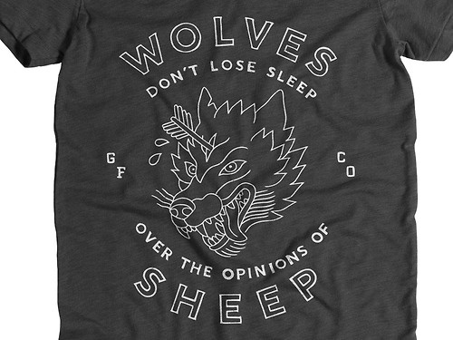 Tumblr #wolves #sheep #t-shirt #drawn #creed #hand