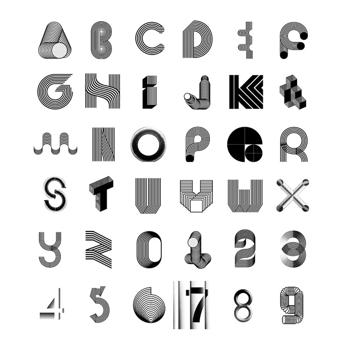 36 Days of Type by Alejandro Mejias #Typography #Letters #Black