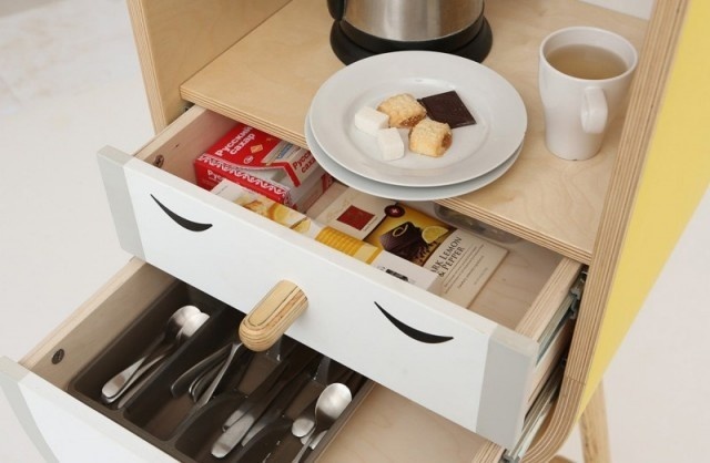 Capsular Microkitchen by LO-LO_2 #kitchen #living #compact