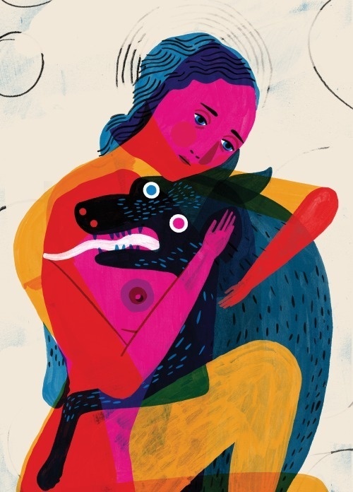 Heres a peek at my piece Demon Dog for the upcoming LGAL Skateboard Show 'Skate or Die', opening Oct. 10th! #lgal