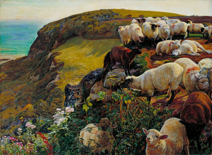 William_Holman_Hunt_-_Our_English_Coasts,_1852_(`Strayed_Sheep')_-_Google_Art_Project.jpg (2253×1654)