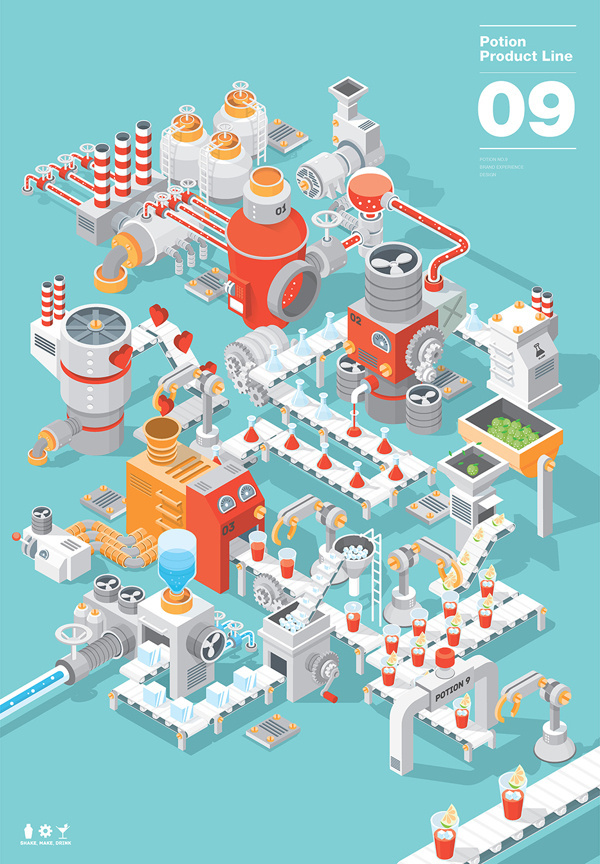 potion.09 #potion09 #vector #process #diagram #product #illustration #assembly