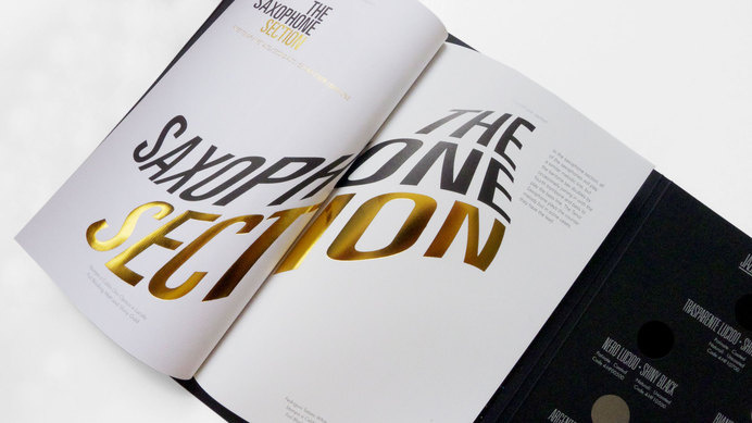 Fabriano Jazz Band Foil Swatch | Thomas Manss & Company #paper #print #swatch #typography