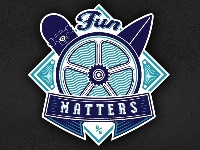 Dribbble - Fun Matters by Mackey Saturday #saturday #mackey #surf #skate #matters #fun