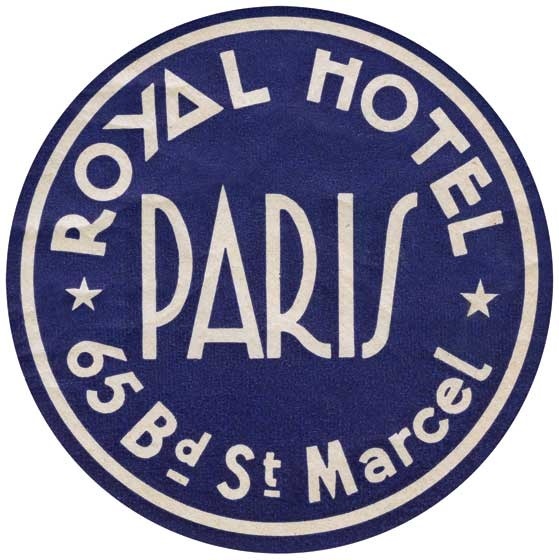 Royal Hotel Paris | European Glamor Travel Art Prints