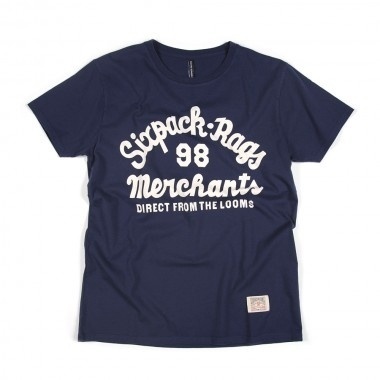 Sixpack France - Merchant Tee Navy #shirt #tees #graphic #typography
