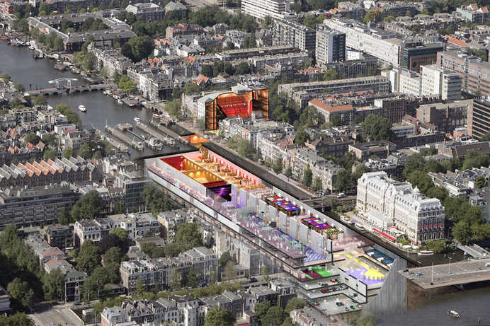 Amsterdam Underground City : Amfora Amstel Dutch Underground Development, Holland – design by Zwarts & Jansma Architects #architecture