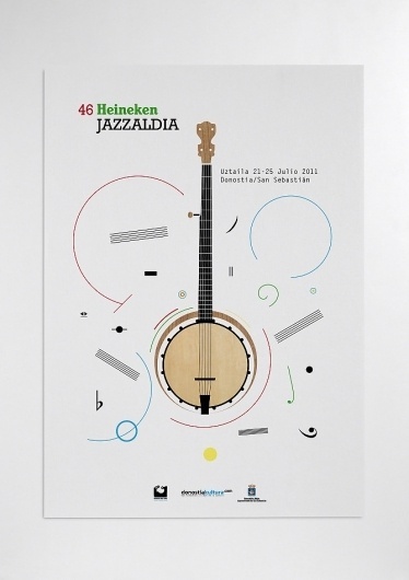 Heineken Jazzaldia - flipando en PANTONE #ataz #festival #jazz #andrea #poster #music #heineken