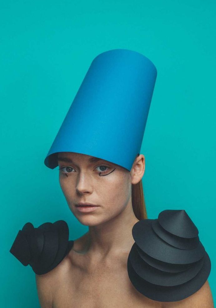 Playful Fashion Portraits Featuring Paper Art by Kristoffer Marchi