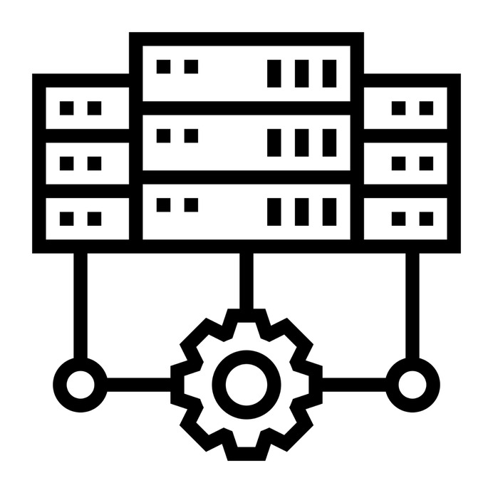 See more icon inspiration related to system, server, gear, network, ui, servers, hosting, storage, networking, connection, database and technology on Flaticon.
