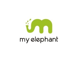 logo design idea #334: Elephant Logo Design Inspiration #logo #identity
