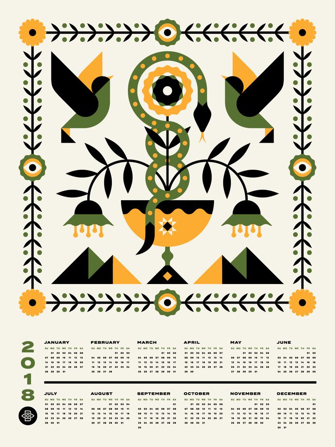 Doublenaut 2018 Calendar