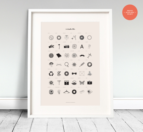 Grid | Ashwin Patel | A Studio Life #icons #illustrations #studio #life