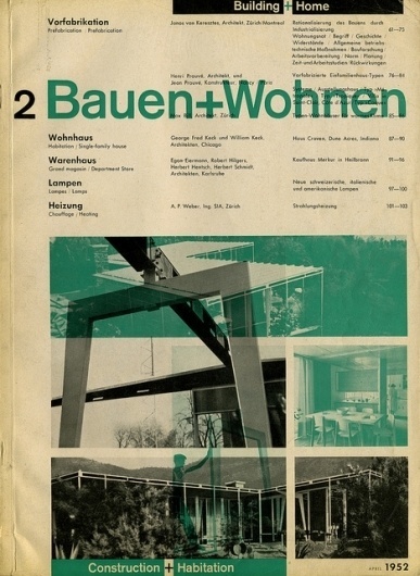 Bauen+Wohnen: Volume 01, Issue 02 | Flickr - Photo Sharing! #swiss #design #graphic #cover #grid #bauen+wohren #magazine #typography