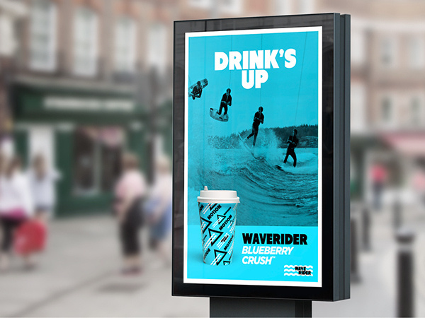 WAVERIDER // Branding on Behance #surf #branding #packaging #logo #brand #concept #sea #gif #shape #identity #blue #web