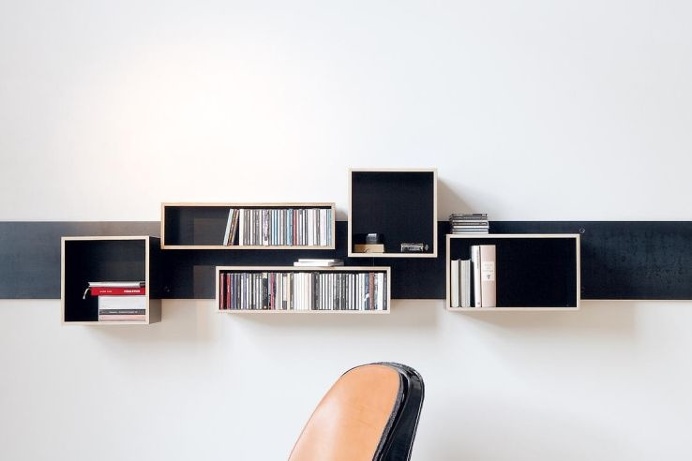 Make #home rearranging fun and easy with Magnetique, #magnetic shiftable #shelves!