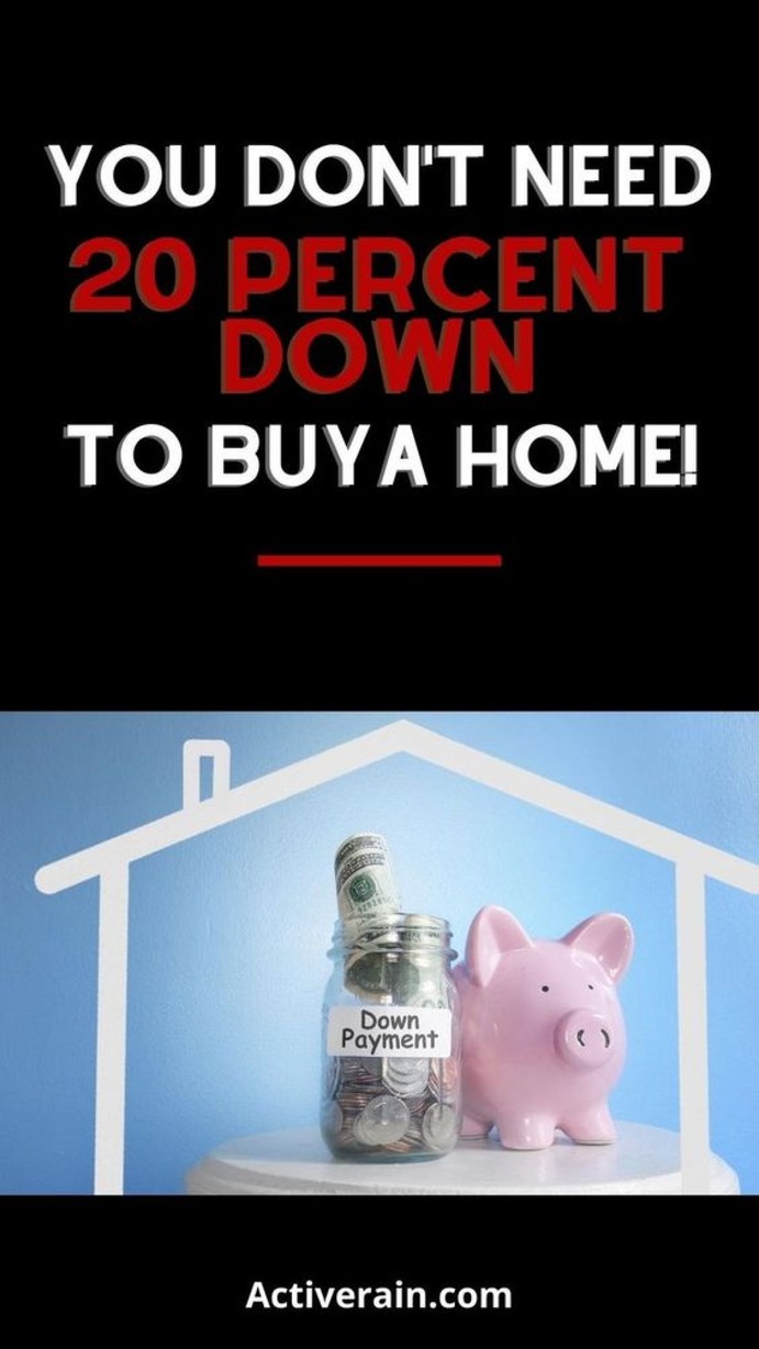 Needing 20 Percent Down to Purchase a House is a Myth Infographic