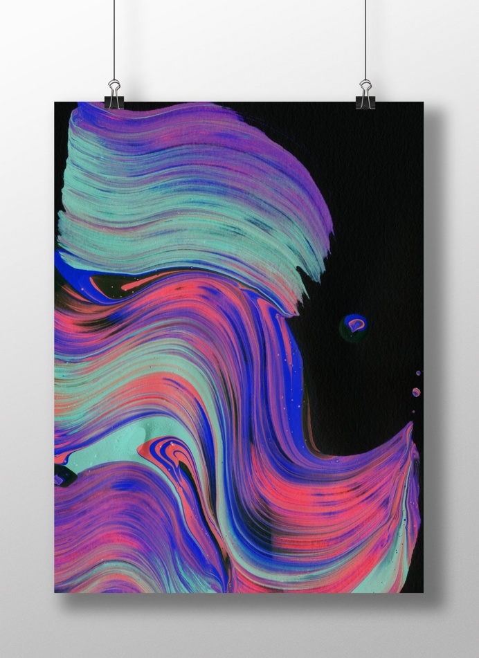 SALTWATER. #ART #PAINT #PRINT #SPACE #FISHBULB
