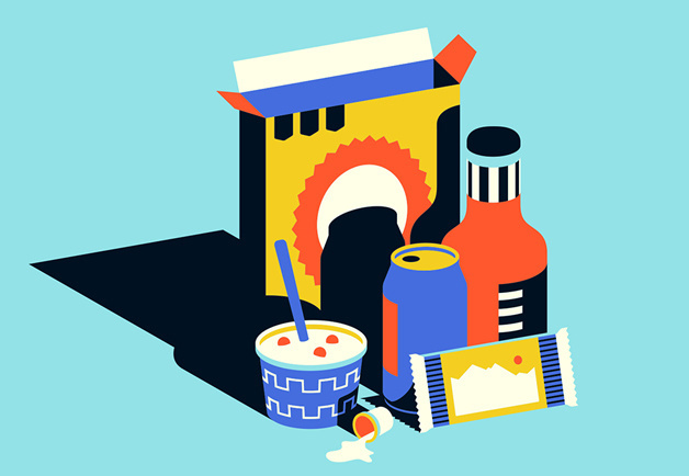 Six Worthless Foods, Matt Chase #chase #illustration #color #matt