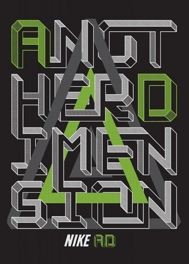 Vault49 | Portfolios | Type | Nike: Another Dimension #type #nike