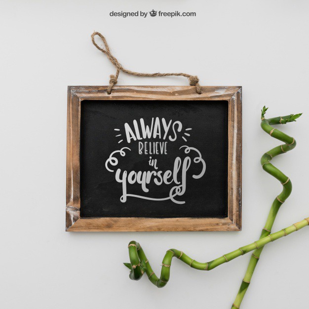 Quote on chalkboard with bamboo Free Psd. See more inspiration related to Mockup, Spa, Health, Quote, Cute, Yoga, Text, Chalkboard, Mock up, Decoration, Bamboo, Healthy, Decorative, Peace, Mind, Balance, Relax, Meditation, Wellness, Healthy lifestyle, Lifestyle, Up, Relaxation, Composition, Mock, Peaceful, Sticks and Inner on Freepik.