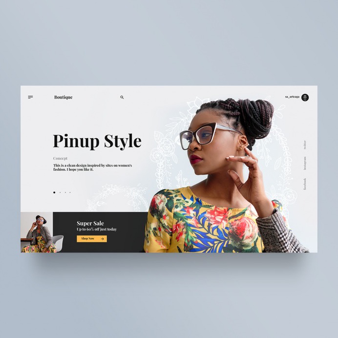 Boutique UI Design