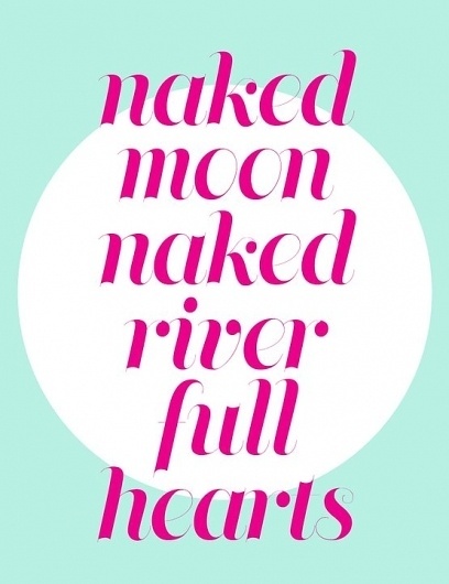 Portfolio 2011 #hearts #river #moon #typography