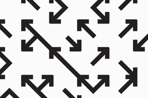 MEANDTHIS #black and white #arrows