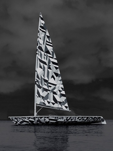 Wallpaper* Laser Sailboat | Marian Bantjes #bantjes #modular #sailboat #vector #marian