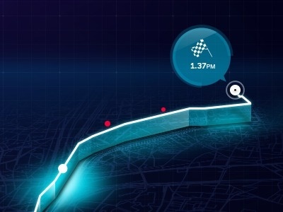 Dribbble - Map Elements by Fantasy Interactive #night #glow #map