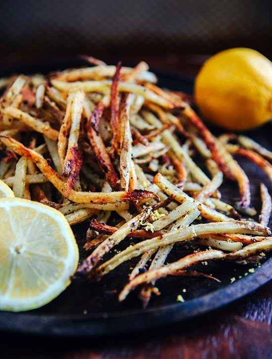 Baked Lemon Pepper French Fries #fries