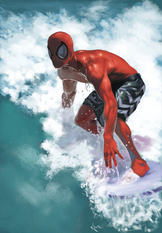California Dreaming by jets on deviantART #surfing #spiderman