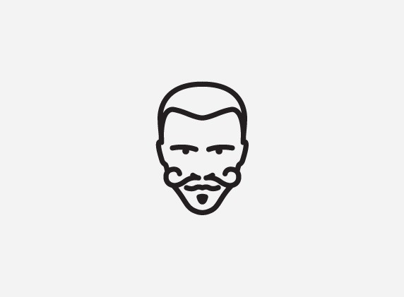 mkn design Michael Nÿkamp #illustration #mustache #line drawing #stache #brandon