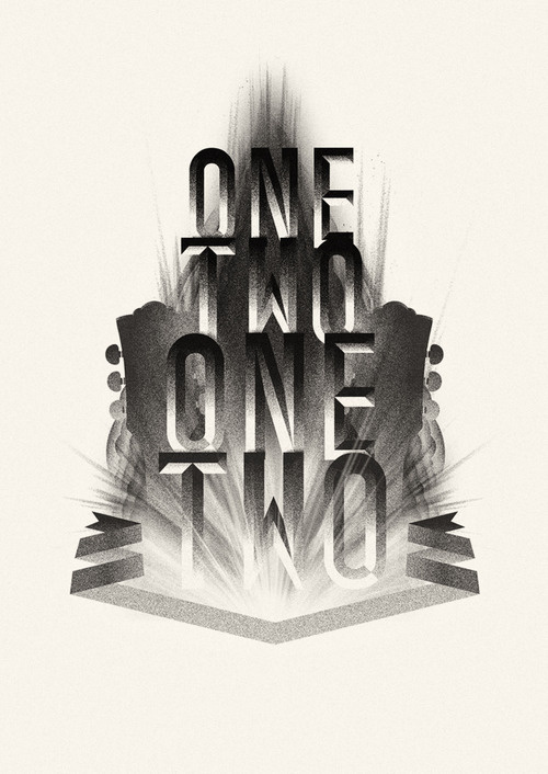 OneTwoOneTwo #music #lettering #bevelled
