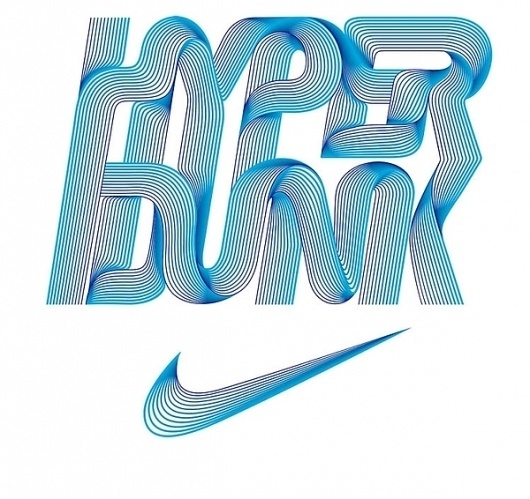 Nike Hyper Dunk on the Behance Network #type #typography