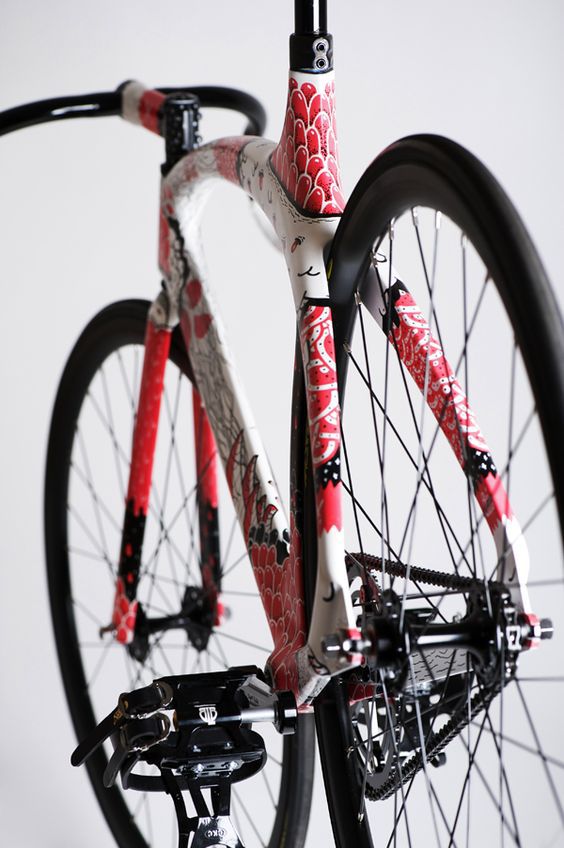 BOICUT X FIXDICH // collabo. 2011 | handpainted bike frame